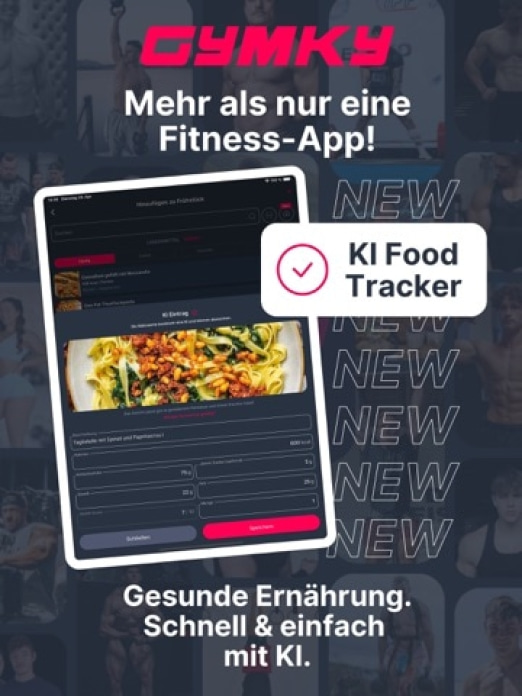 GYMKY - Fitness & KI Ern&auml;hrung Tablet-Screenshot