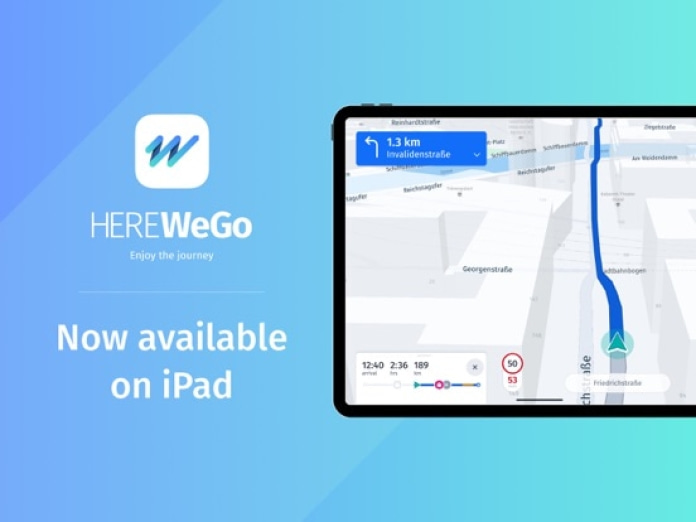 HERE WeGo Karten & Navigation Tablet-Screenshot