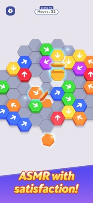 Hexa Away Smartphone-Screenshot