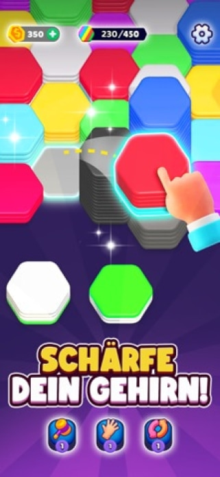 Hexa Sort Smartphone-Screenshot
