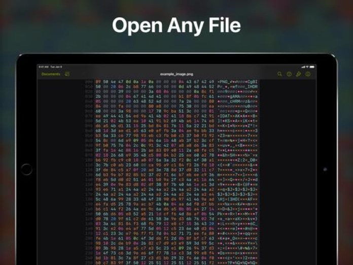 Hexer — Hex File Viewer Tablet-Screenshot
