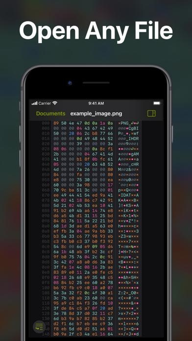Hexer — Hex File Viewer Smartphone-Screenshot