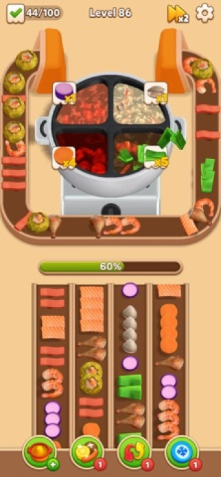 Hotpot Loop: Food Sort Smartphone-Screenshot2
