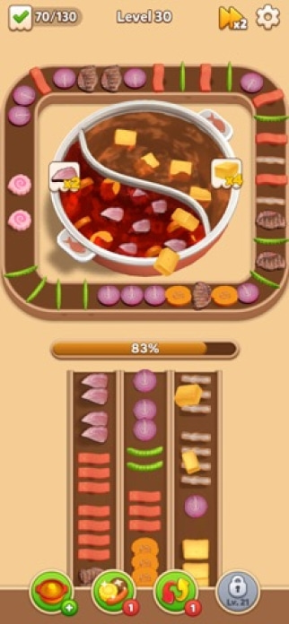 Hotpot Loop: Food Sort Smartphone-Screenshot4
