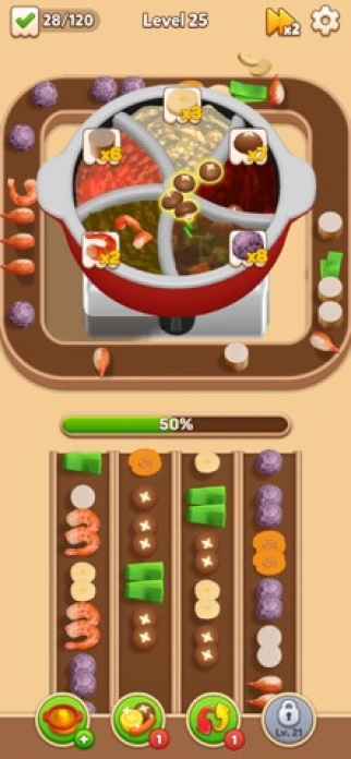 Hotpot Loop: Food Sort Smartphone-Screenshot7