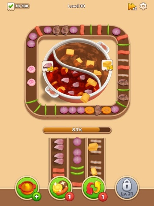 Hotpot Loop: Food Sort Tablet-Screenshot4