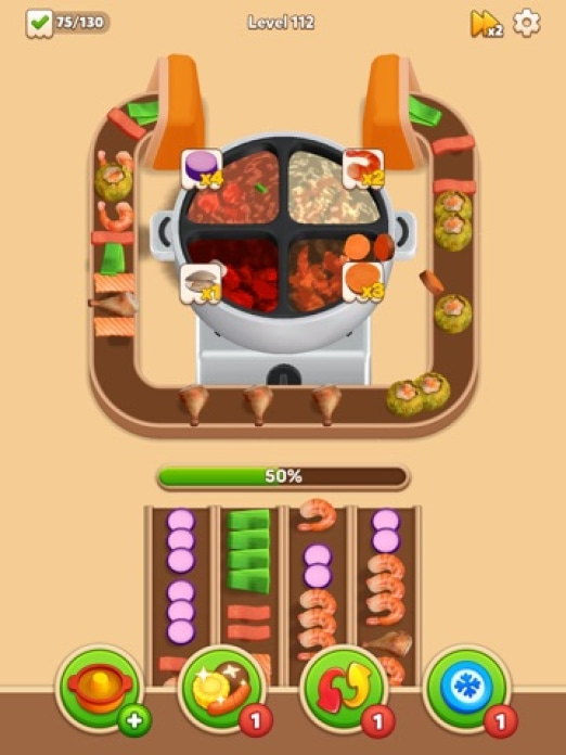 Hotpot Loop: Food Sort Tablet-Screenshot5