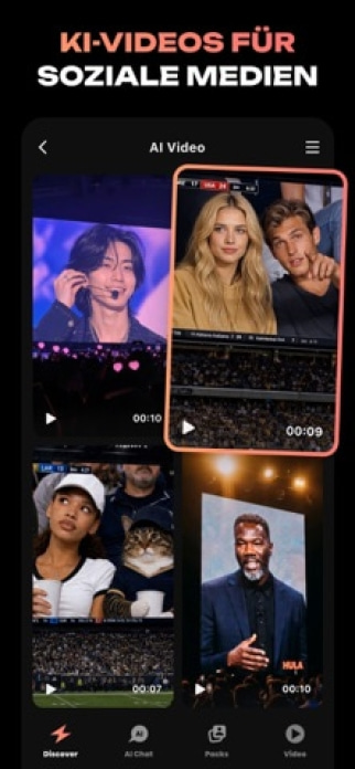 Hula: KI Video Creator & Foto Smartphone-Screenshot5