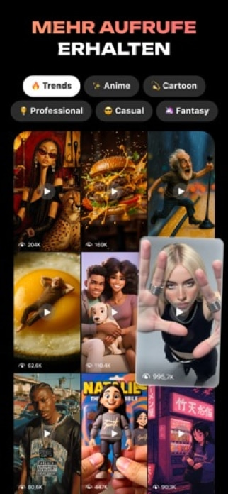 Hula: KI Video Creator & Foto Smartphone-Screenshot7