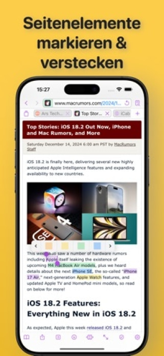 iCab Mobile (Web Browser) Smartphone-Screenshot2