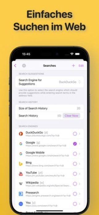 iCab Mobile (Web Browser) Smartphone-Screenshot7