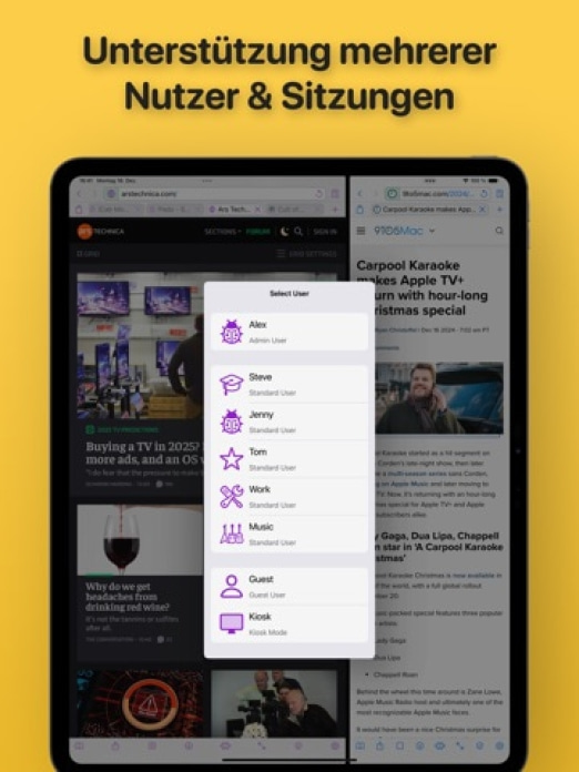 iCab Mobile (Web Browser) Tablet-Screenshot9