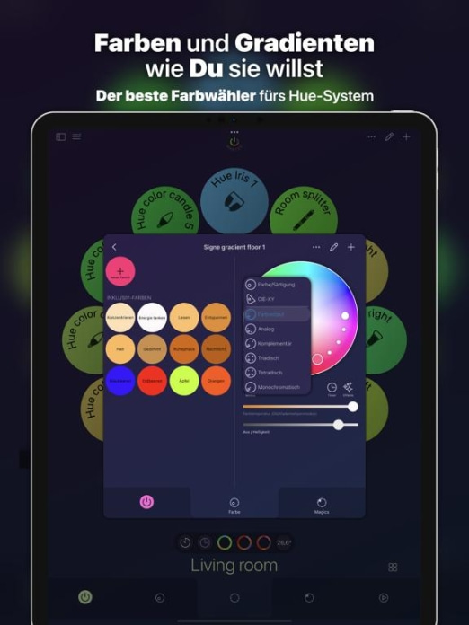 iConnectHue für Philips Hue Tablet-Screenshot2