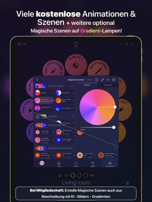 iConnectHue für Philips Hue Tablet-Screenshot5