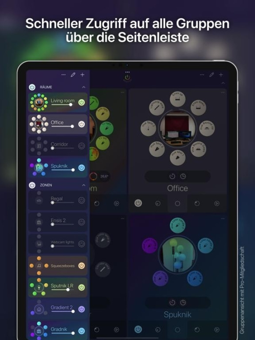 iConnectHue für Philips Hue Tablet-Screenshot9