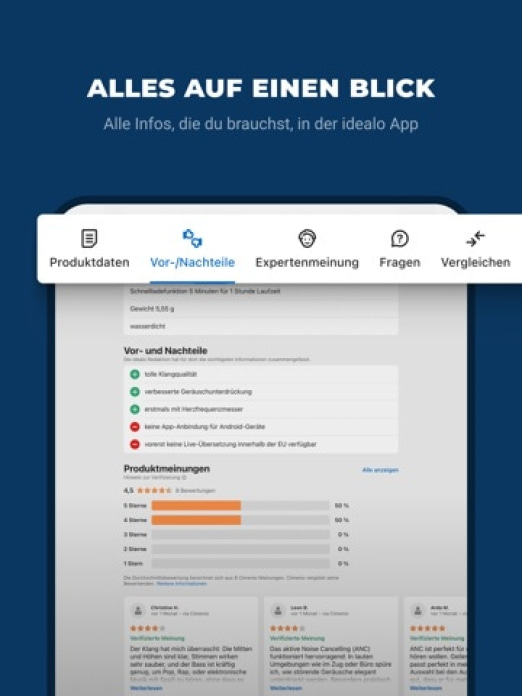 idealo: Preisvergleich Online Tablet-Screenshot2