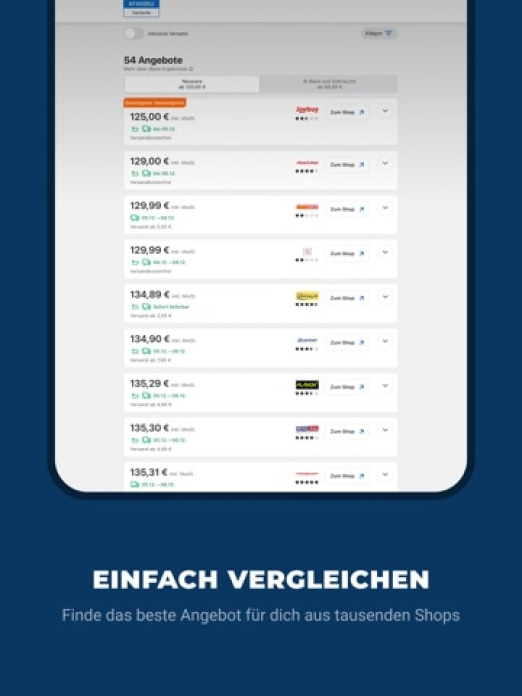 idealo: Preisvergleich Online Tablet-Screenshot4