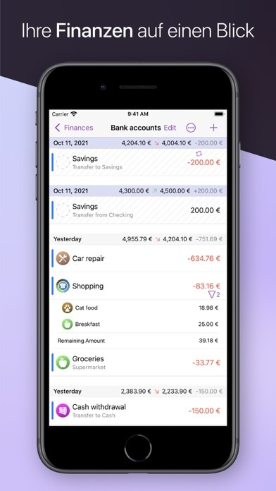 iFinance 5 Smartphone-Screenshot