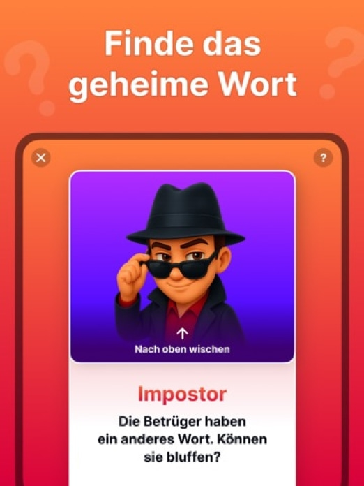 Imposter Spiel - Spy Party Tablet-Screenshot2