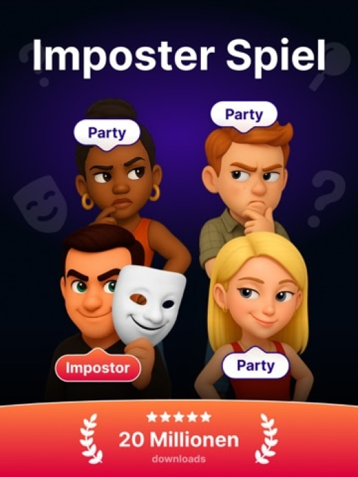 Imposter Spiel - Spy Party Tablet-Screenshot