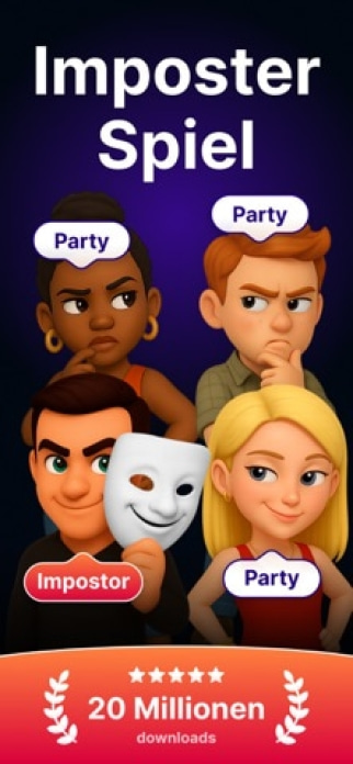 Imposter Spiel - Spy Party Smartphone-Screenshot