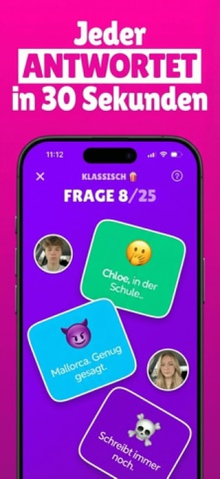 Insight: Partyspiele Gruppe Smartphone-Screenshot3