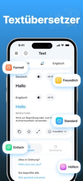 InstantTranslator:Übersetzer Smartphone-Screenshot3