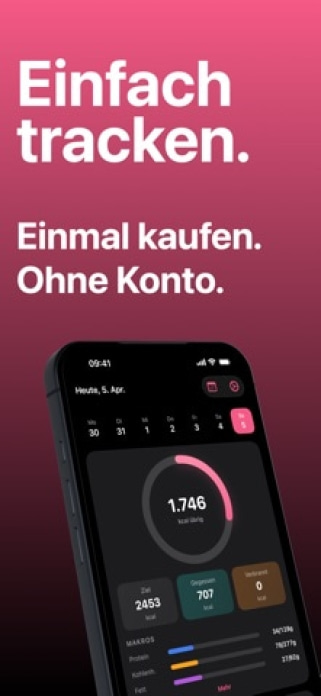 Intake: Kalorienzähler & Diät Smartphone-Screenshot