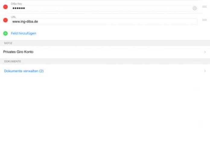 iPIN - Passwort Safe Smartphone-Screenshot3