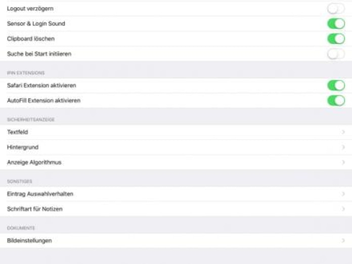 iPIN - Passwort Safe Smartphone-Screenshot7