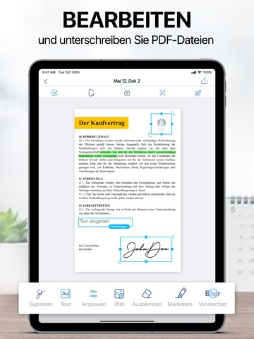 iScanner - Dokumenten Scanner Tablet-Screenshot3