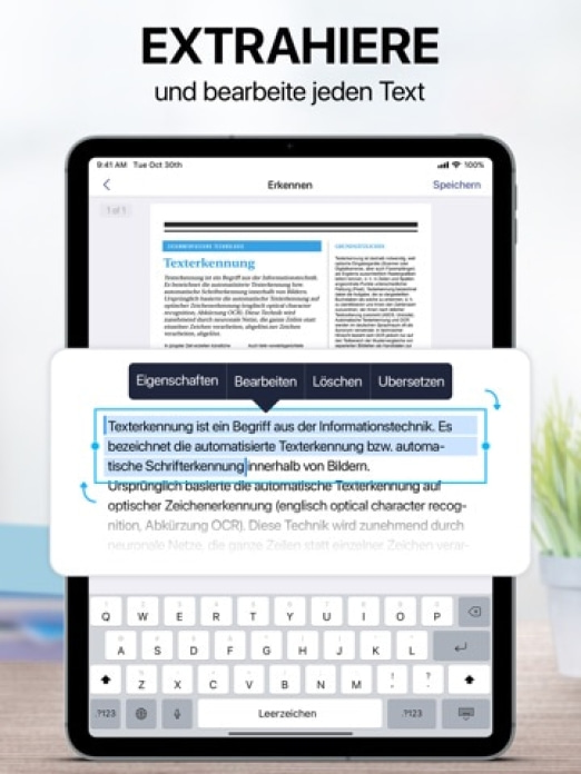 iScanner - Dokumenten Scanner Tablet-Screenshot7