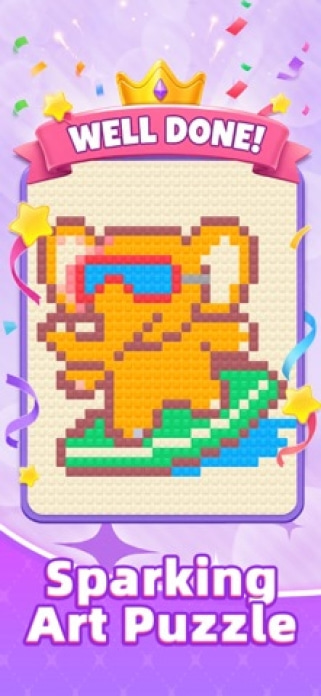 Jewel Color Sort: Pixel r&auml;tsel Smartphone-Screenshot5