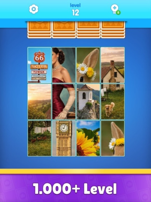 Jigsaw Drop: Solitaire Rätsel Tablet-Screenshot3