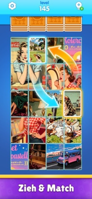 Jigsaw Drop: Solitaire Rätsel Smartphone-Screenshot