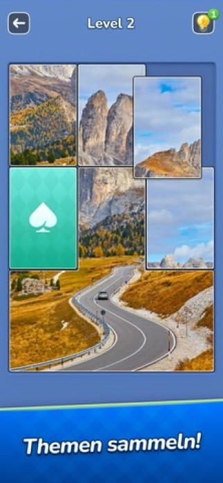 Jigsawcard Solitaire Puzzle Smartphone-Screenshot