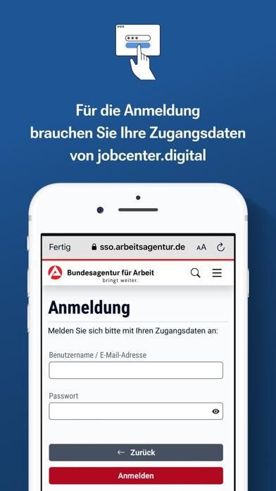 Jobcenter-App Smartphone-Screenshot2