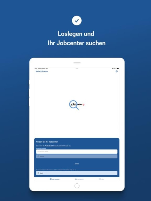 Jobcenter-App Tablet-Screenshot5