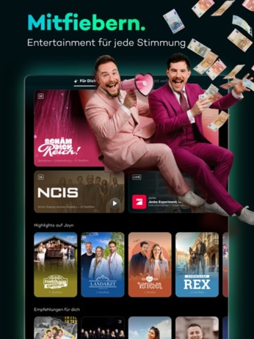 Joyn | deine Streaming App Tablet-Screenshot2