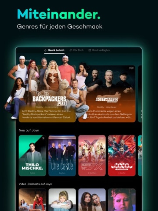 Joyn | deine Streaming App Tablet-Screenshot4