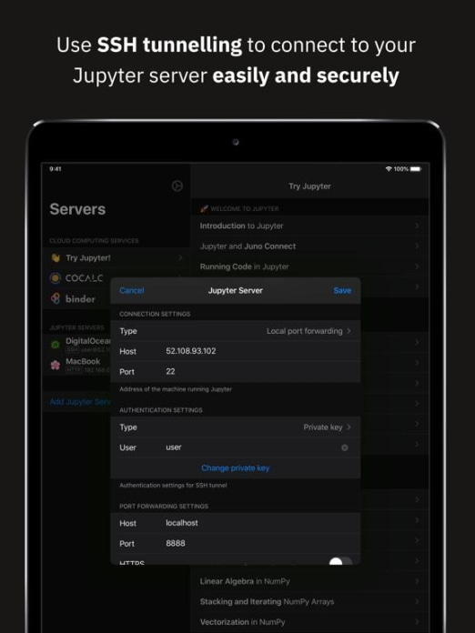 Juno Connect: Jupyter Client Tablet-Screenshot3
