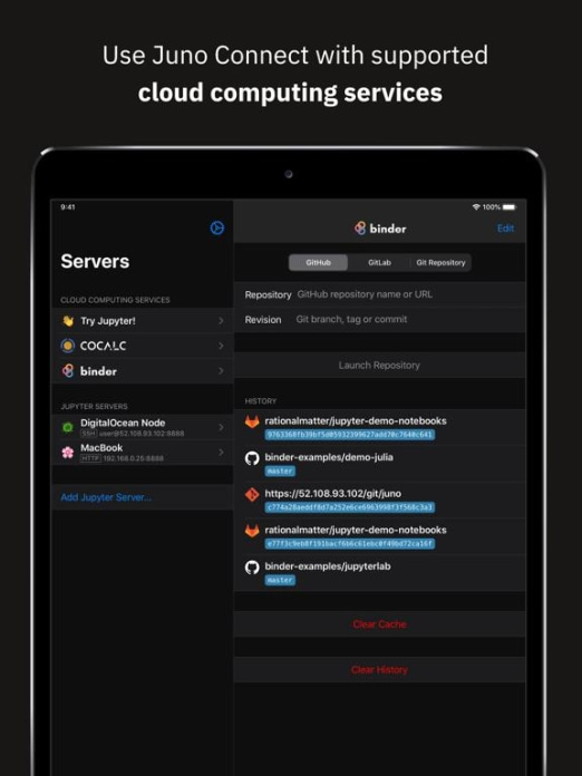 Juno Connect: Jupyter Client Tablet-Screenshot4