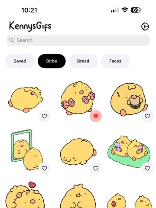 KennysGifs Tablet-Screenshot