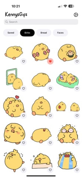 KennysGifs Smartphone-Screenshot