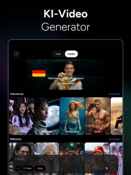 KI Chatbot Deutsch - Genie AI Tablet-Screenshot6