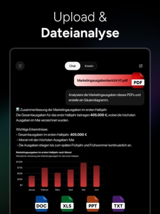 KI Chatbot Deutsch - Genie AI Tablet-Screenshot7