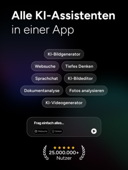 KI Chatbot Deutsch - Genie AI Tablet-Screenshot
