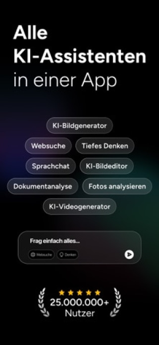 KI Chatbot Deutsch - Genie AI Smartphone-Screenshot