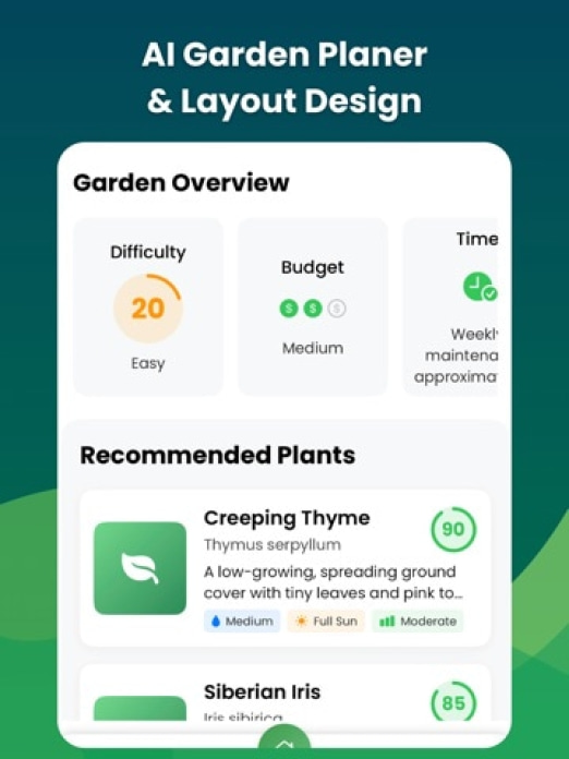 KI Gartenplaner & Gestaltung Tablet-Screenshot3