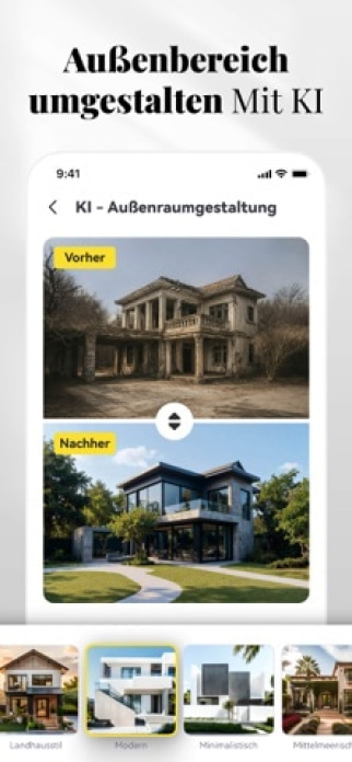 KI - Wohnungsdesign, DecAI® Smartphone-Screenshot8